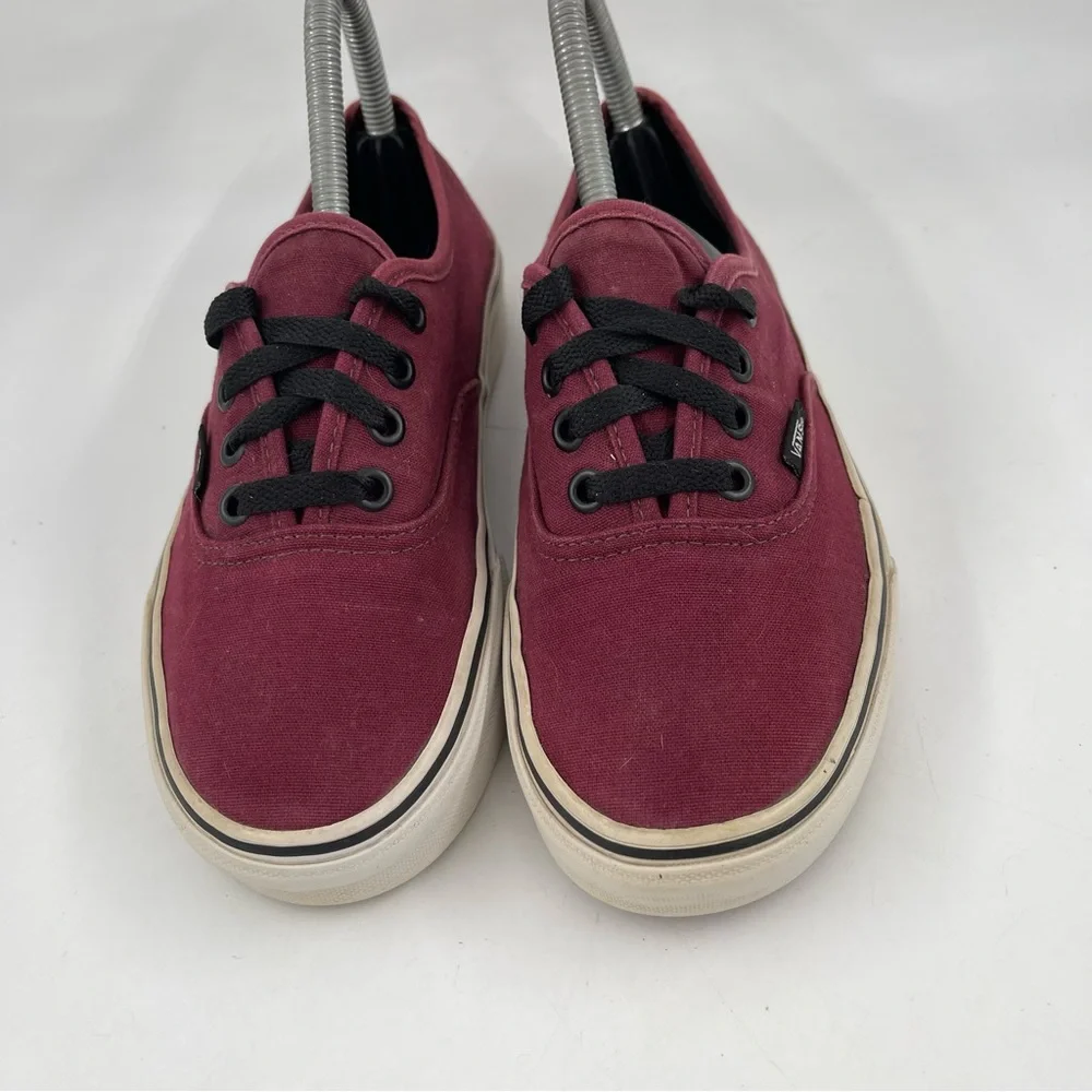 Vans Women’s Burgundy Canvas- SZ 6.5 -“Off the Wall” Skateboard Sneakers Shoes